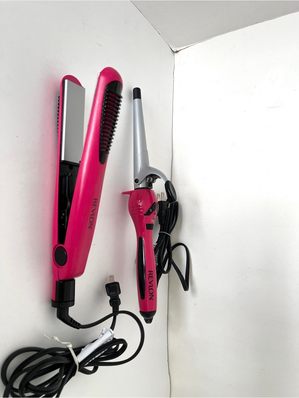 REVLON Hair Curling Iron and Hair Straightener Set